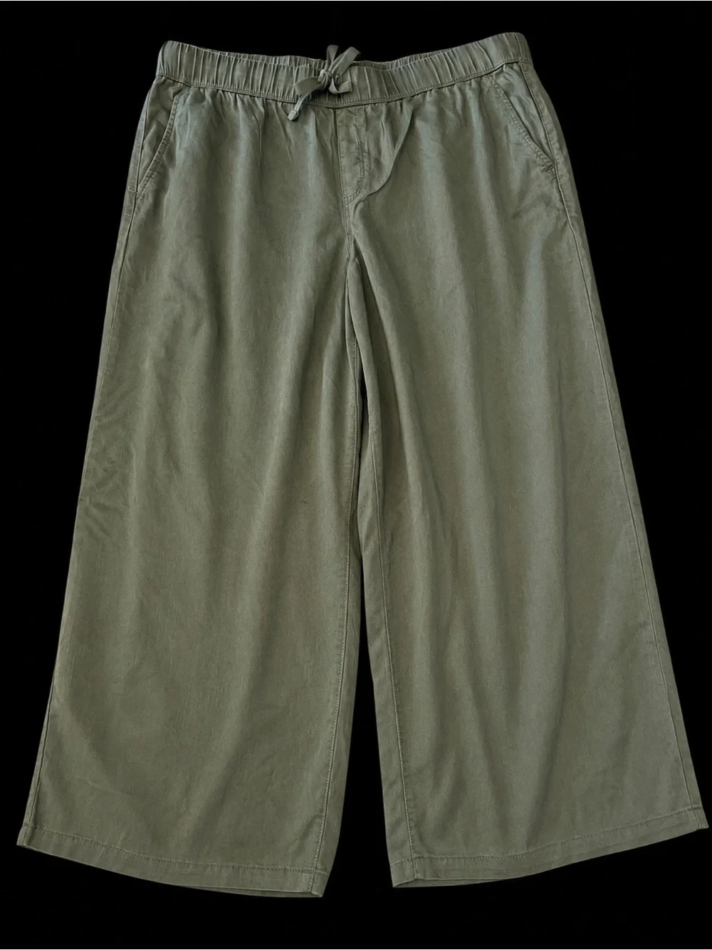 Nine West Olive Pull On Wide Leg Pants XXL Soft Stretch NWT - Picture 1 of 3